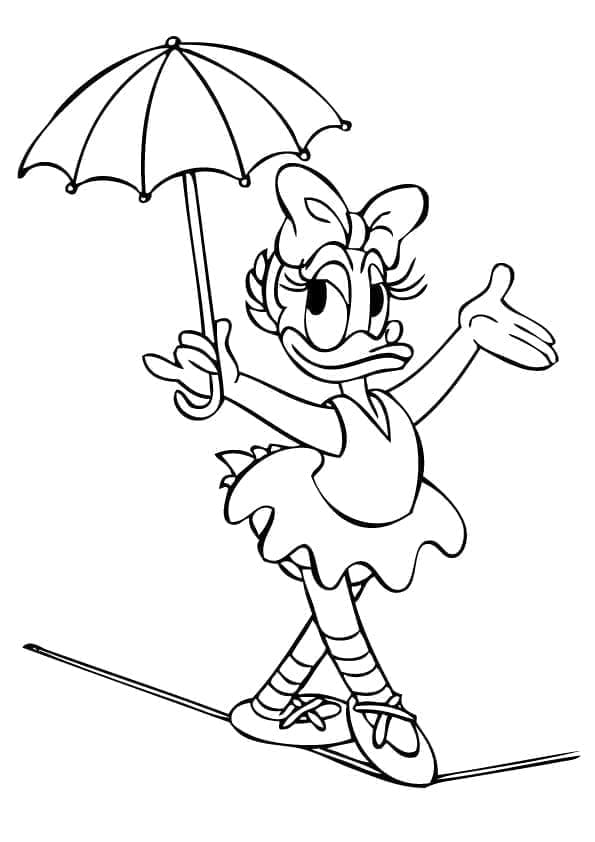 Desenho de Margarida Disney para Colorir e Pintar