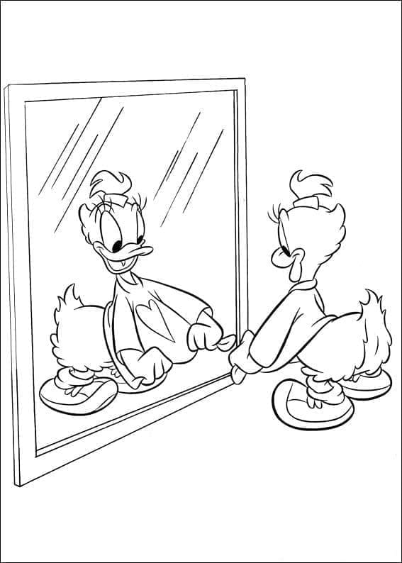 Desenho de Margarida Pata Muito Alegre para Colorir e Pintar