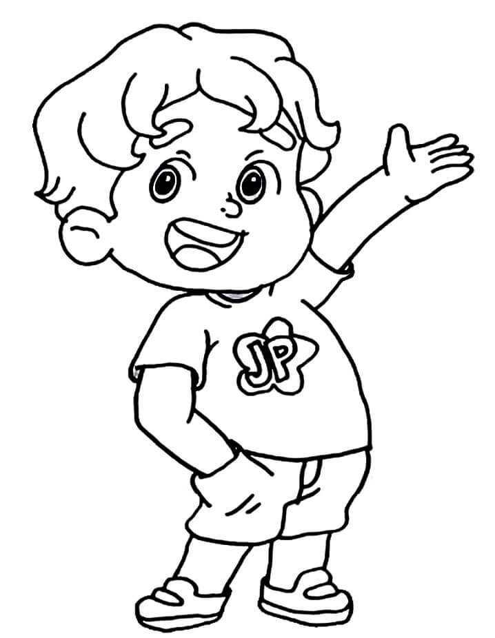 Desenho de Jp para Colorir e Pintar