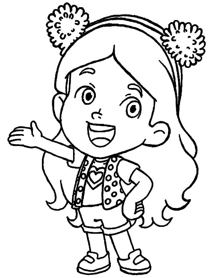 Desenho de Maria Clara para Imprimir e Colorir Pdf e Pintar