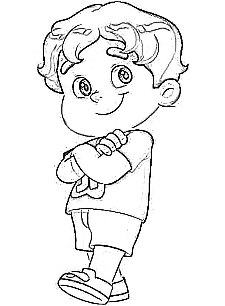 Desenho Imprimivel de Maria Clara e Jp para Colorir e Pintar