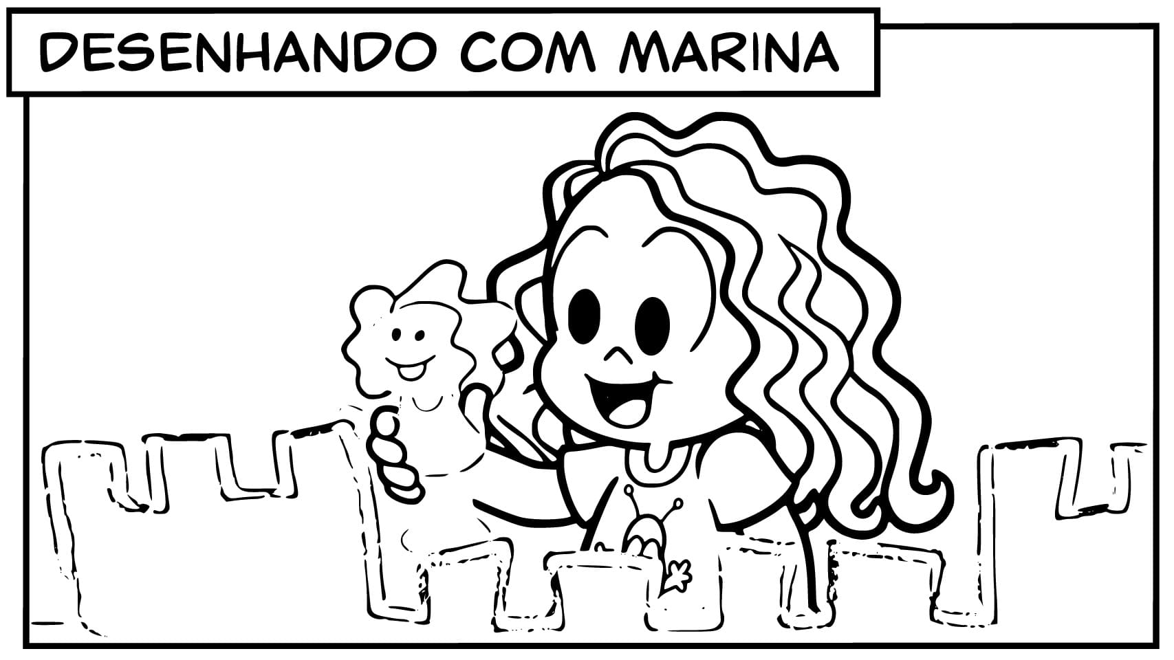 Desenho de Marina Brincalhão para Colorir e Pintar
