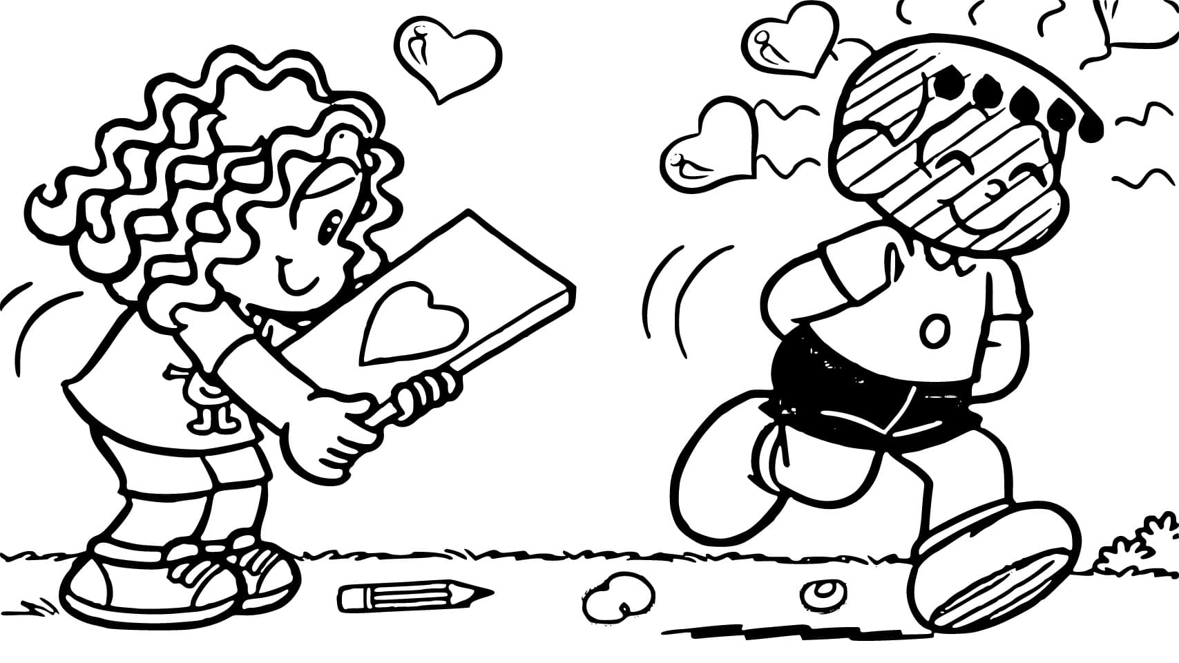 Desenho de Marina e Franjinha para Colorir e Pintar