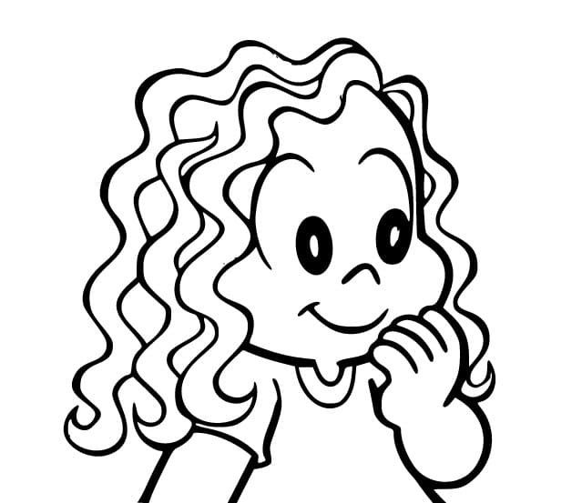 Desenho de Marina Fofa para Colorir e Pintar