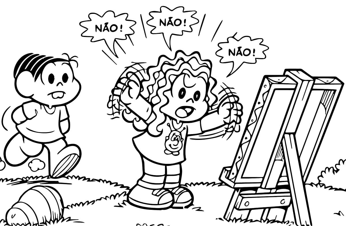 Desenho de Marina Mal Humorado para Colorir e Pintar