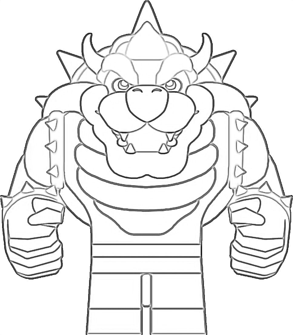 Desenho Lego Bowser para Colorir e Pintar