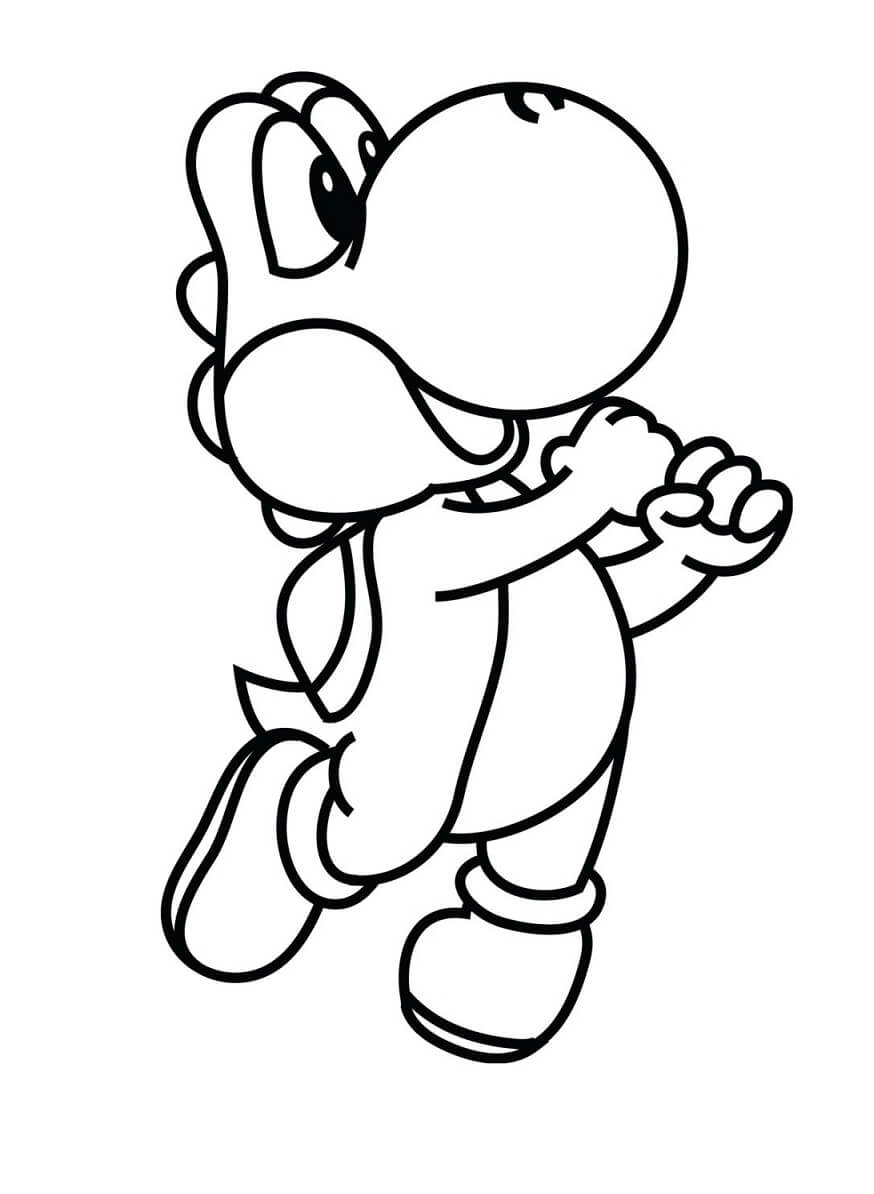 Desenho Yoshi para Colorir e Pintar