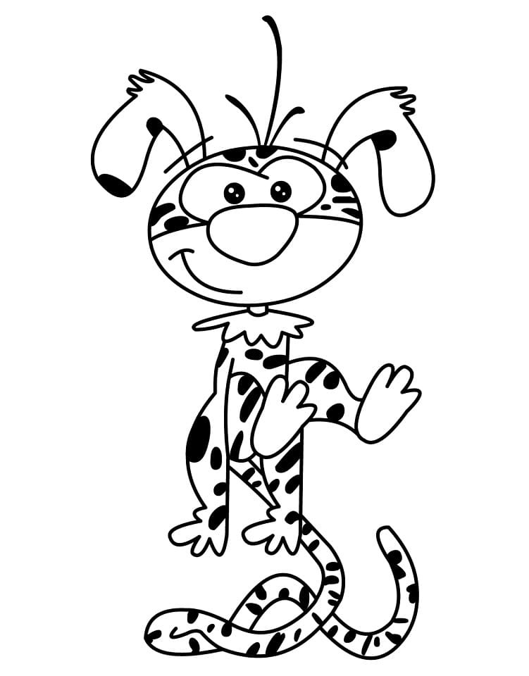 Desenho de Marsupilami para Colorir Online Download e Pintar