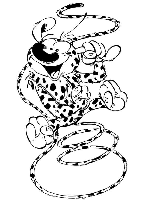 Desenho de Marsupilami para Imprimir Pdf e Pintar