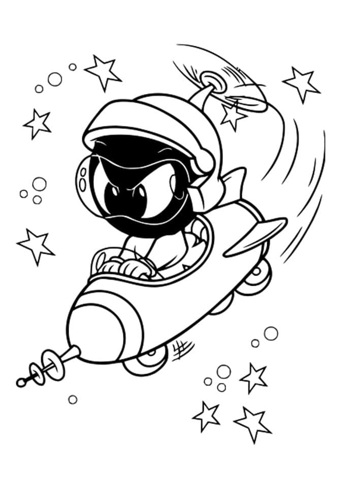 Desenho de Marvin o Marciano para Colorir Download e Pintar