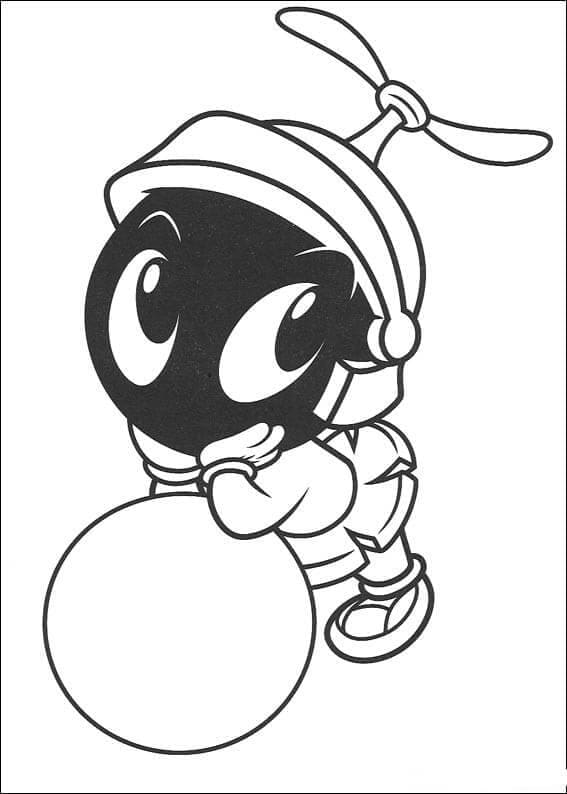 Desenho de Marvin o Marciano para Colorir Pdf e Pintar