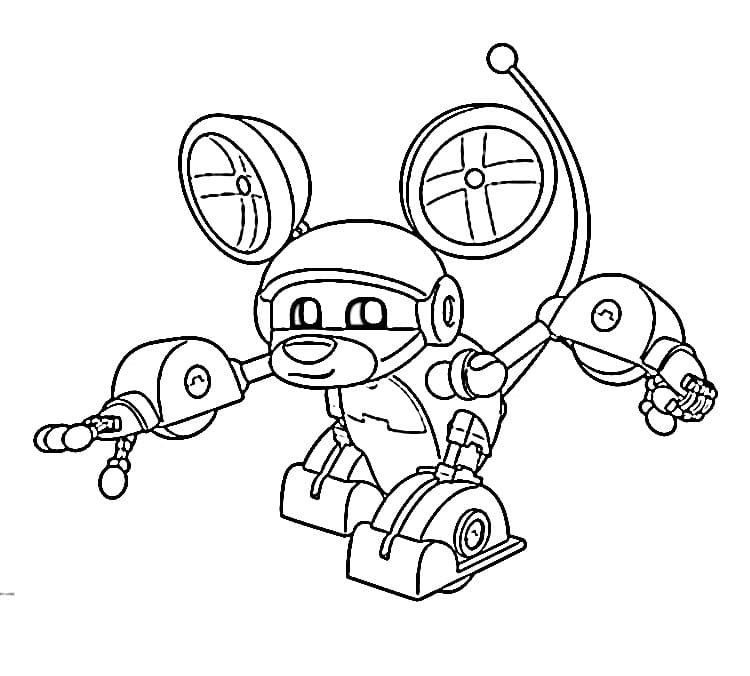 Desenho de Mecanimais Grátis para Crianças para Colorir