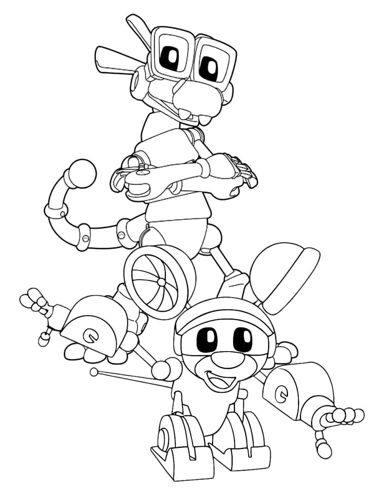 Desenho de Mecanimais Imprimivel para Colorir