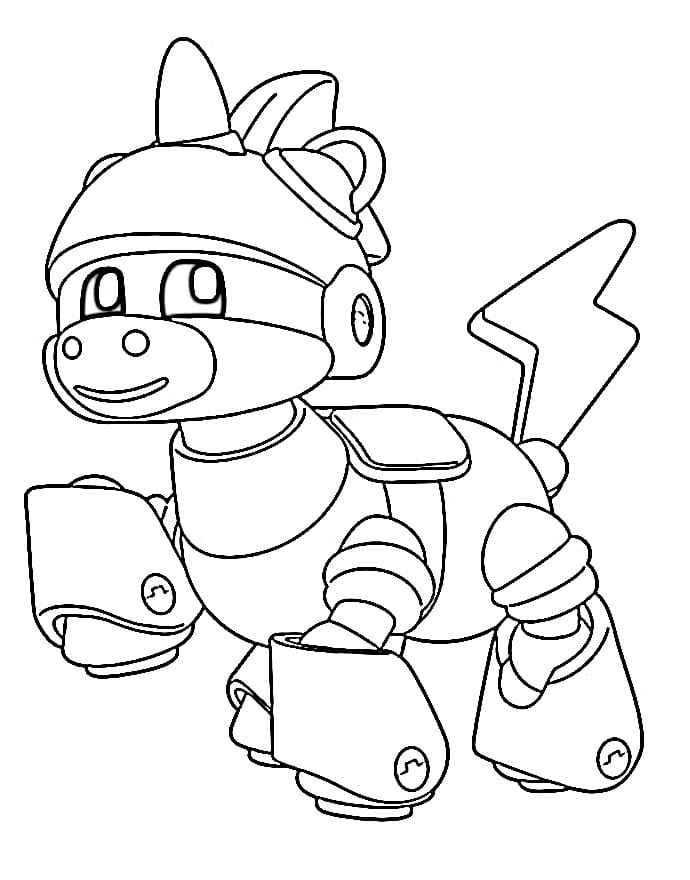 Desenho de Mecanimais para Crianças de 2 Anos para Colorir