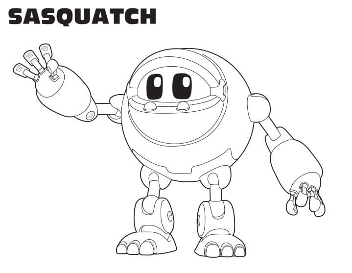 Desenho de Sasquatch Mecanimais para Colorir