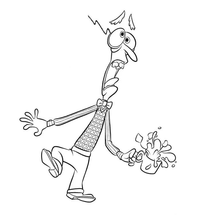 Desenho de Medo Imprimivel Grátis para Colorir e Pintar