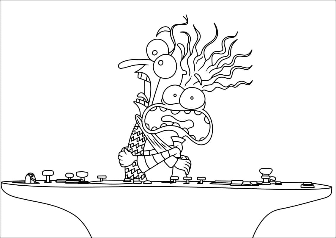 Desenho de Medo e Ansiedade para Colorir e Pintar