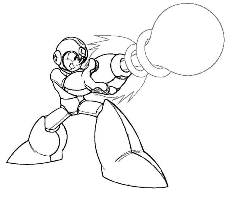 Desenho Mega Man X para Colorir e Pintar