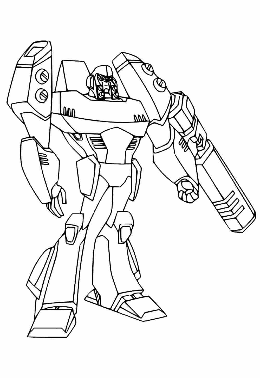 Desenho de Megatron Transformers para Colorir Download e Pintar