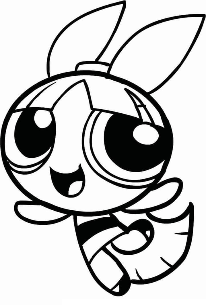 Desenho de Florzinha Meninas Superpoderosas para Colorir e Pintar