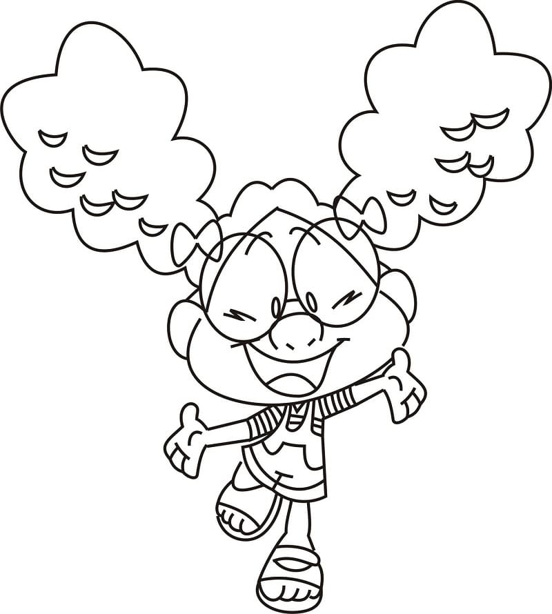 Desenho Lili de Meu Amigaozao para Colorir e Pintar