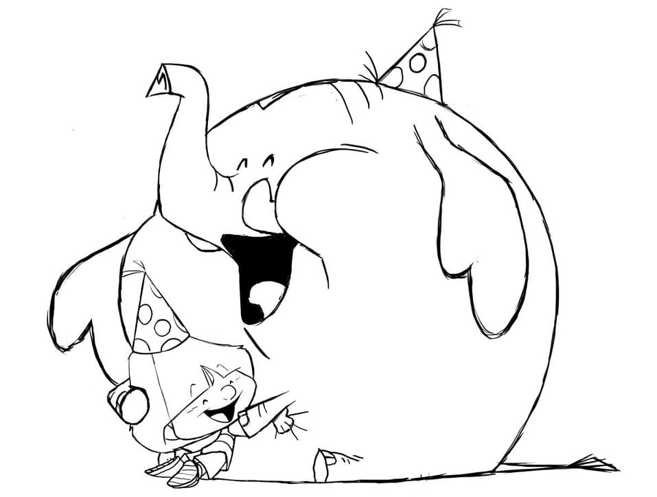 Desenho Yuri e Golias para Colorir em Pdf Grátis e Pintar