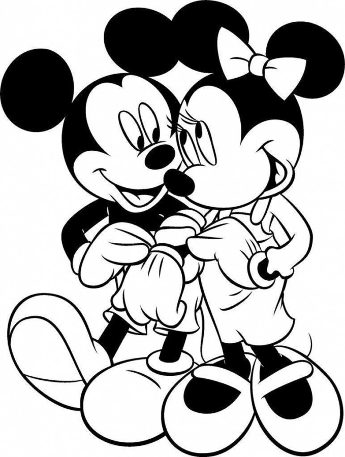 Desenho de Mickey Mouse para Colorir com Tinta Guache Pdf e Pintar