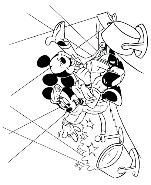 Desenho de Mickey Mouse para Colorir e Imprimir Pdf e Pintar