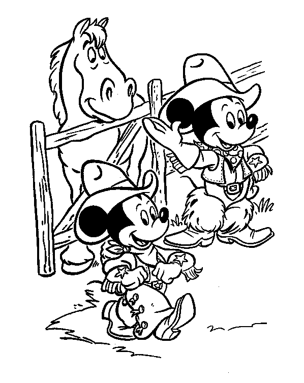 Desenho de Mickey Mouse para Colorir Grátis Pdf e Pintar
