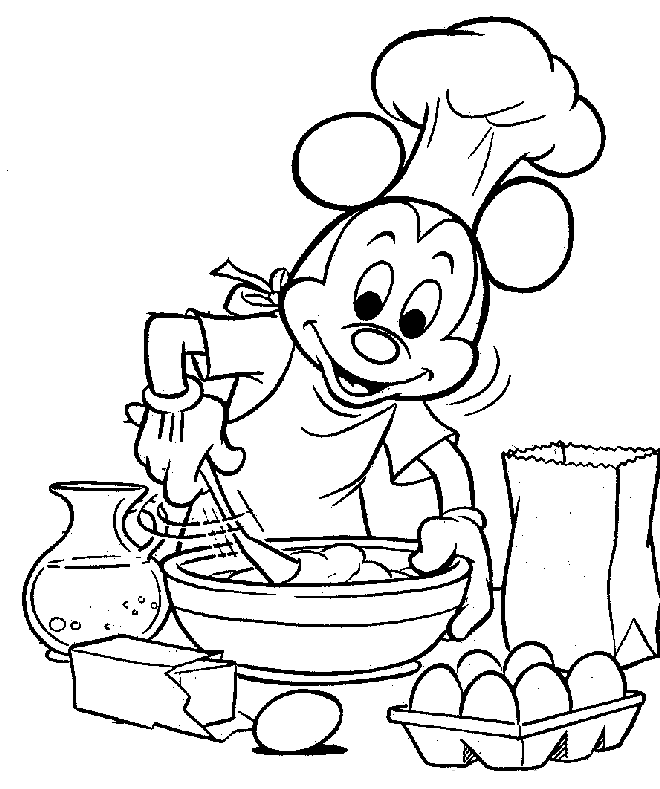 Desenho de Mickey Mouse para Colorir Imprimivel e Pintar