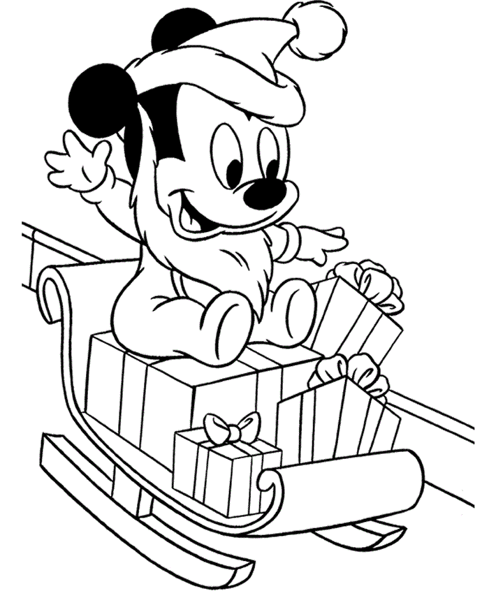 Desenho de Mickey Mouse para Imprimir e Colorir e Pintar