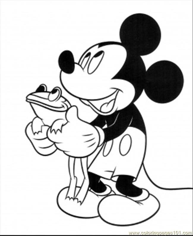 Desenho de Mickey Mouse para Imprimir Grátis e Pintar