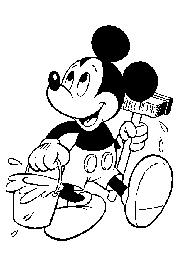 Desenho de Mickey Mouse para Imprimir Imprimivel Pdf e Pintar