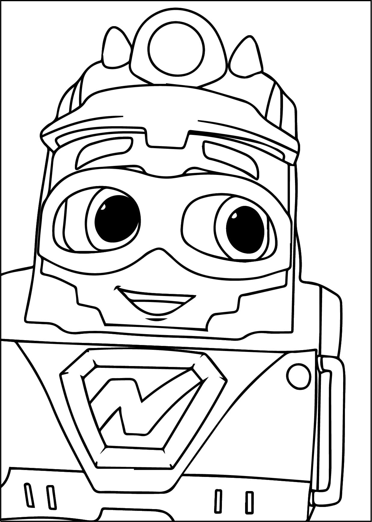 Desenho de Imprimivel Mighty Express para Colorir e Pintar