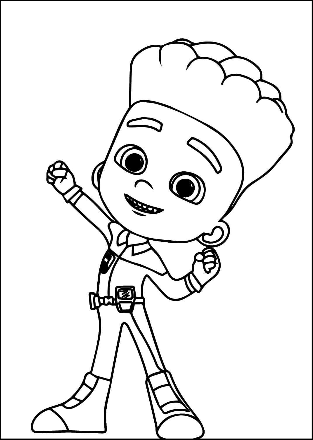 Desenho de Mighty Express Max para Colorir e Pintar