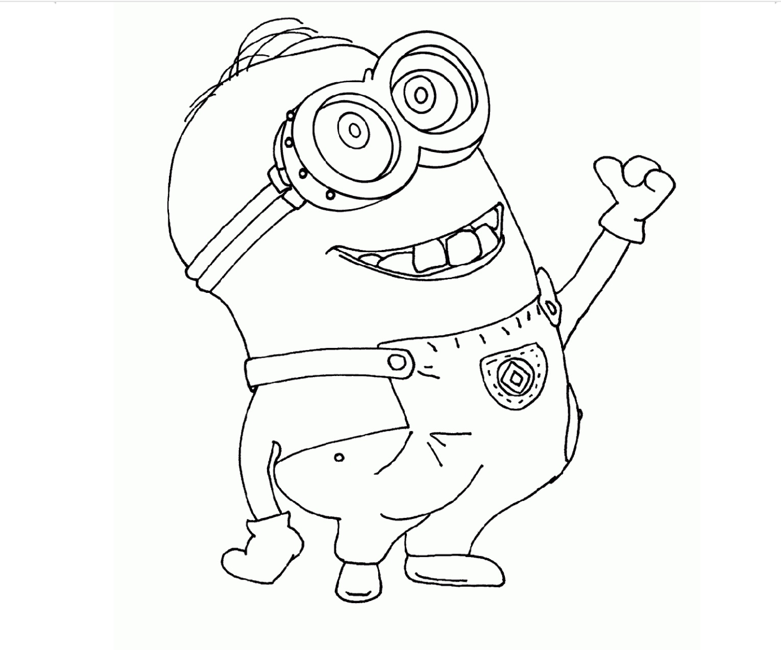 Baixar Desenho Pdf de Minions para Colorir e Pintar