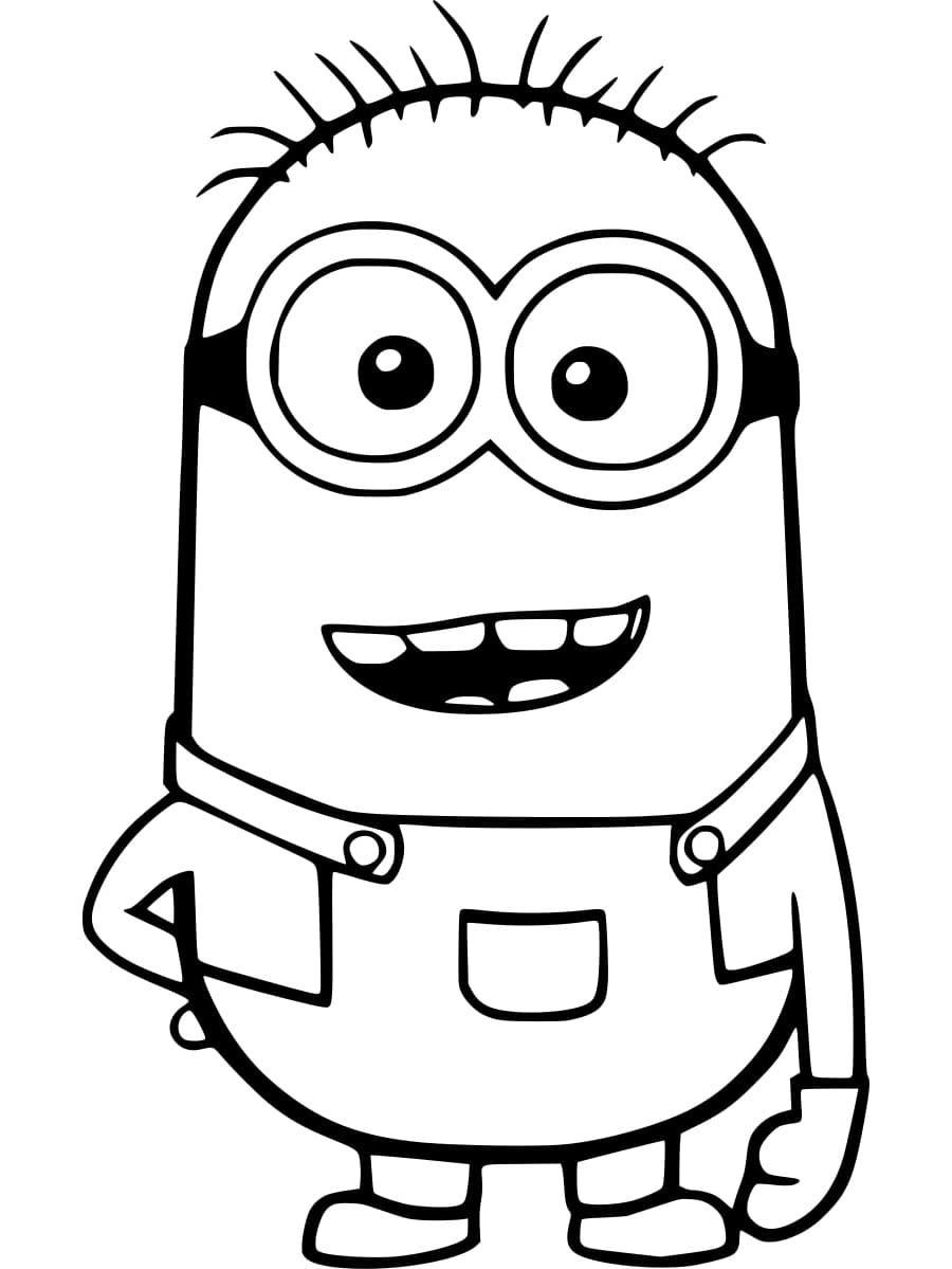 Desenho de Minion Phil para Colorir e Pintar