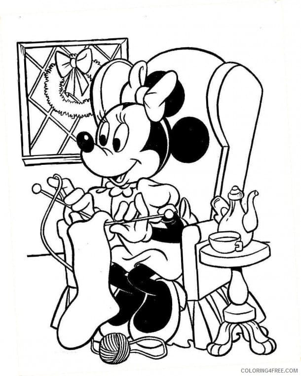 Desenho Minnie Mouse de Disney para Colorir e Pintar