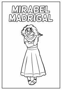Baixar Desenho de Mirabel Madrigal para Imprimir e Colorir 207×300