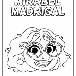 Desenho do Rosto de Mirabel Madrigal para Colorir 150×150