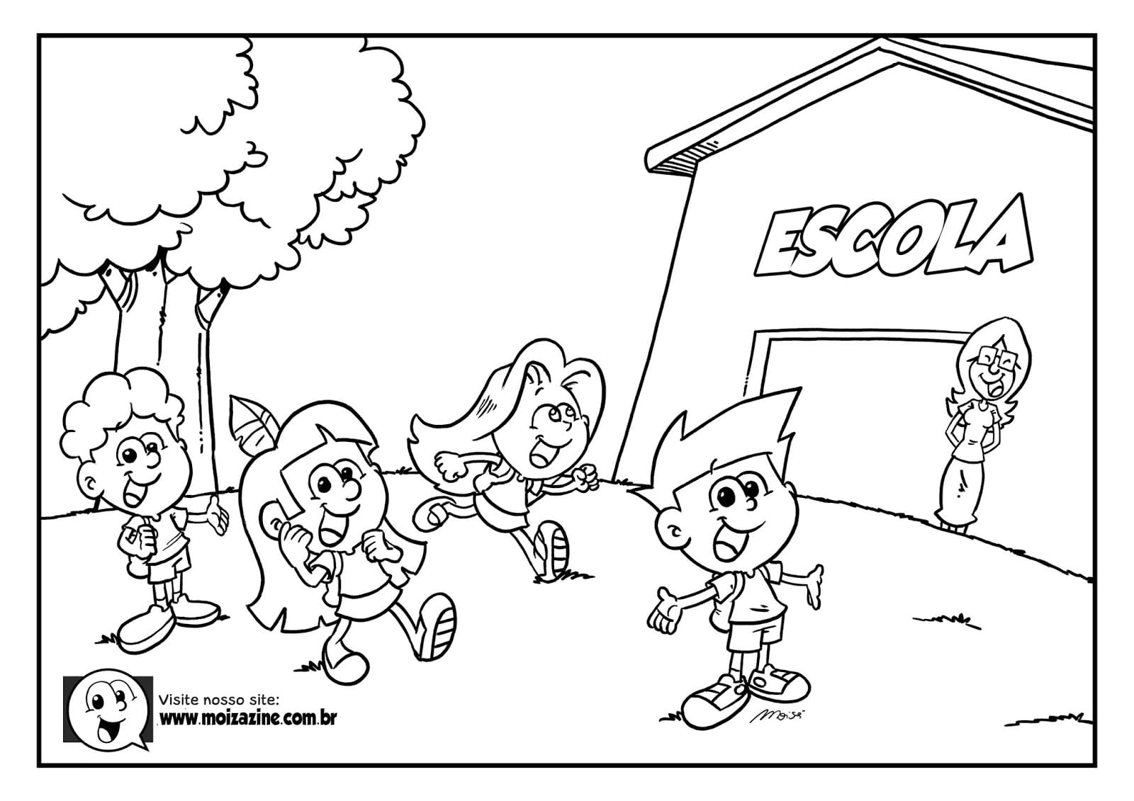 Desenho de Moizazine para Colorir e Baixar Grátis e Pintar