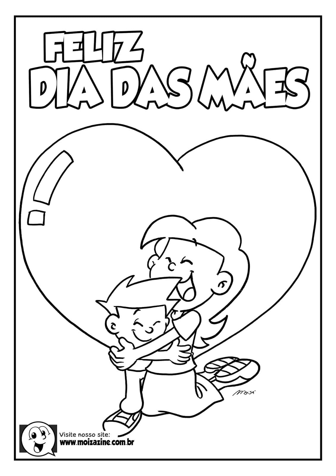 Desenho de Moizazine para Colorir e Baixar Pdf e Pintar