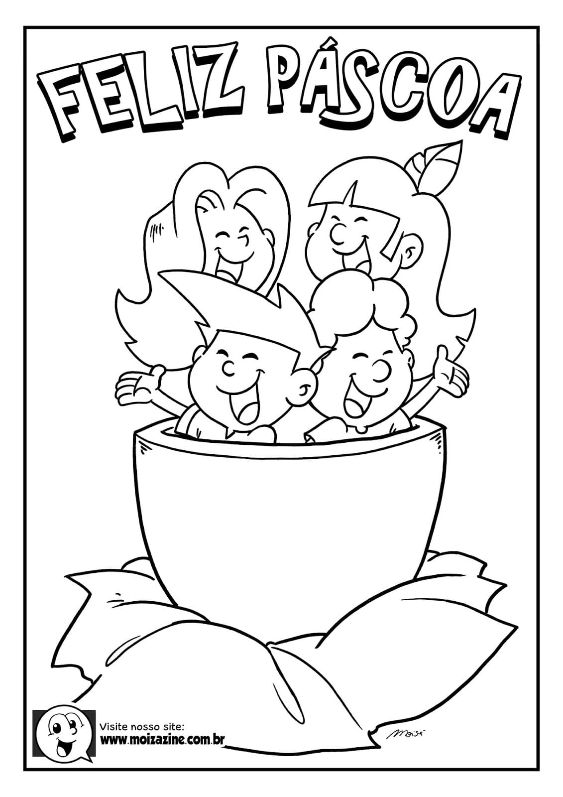 Desenho de Moizazine para Colorir e Imprimir Pdf e Pintar