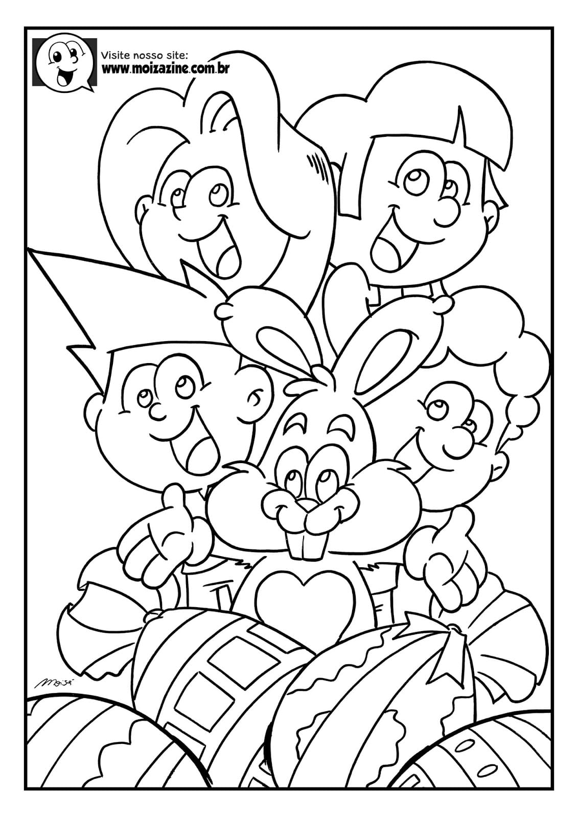 Desenho de Moizazine para Colorir Online Download e Pintar