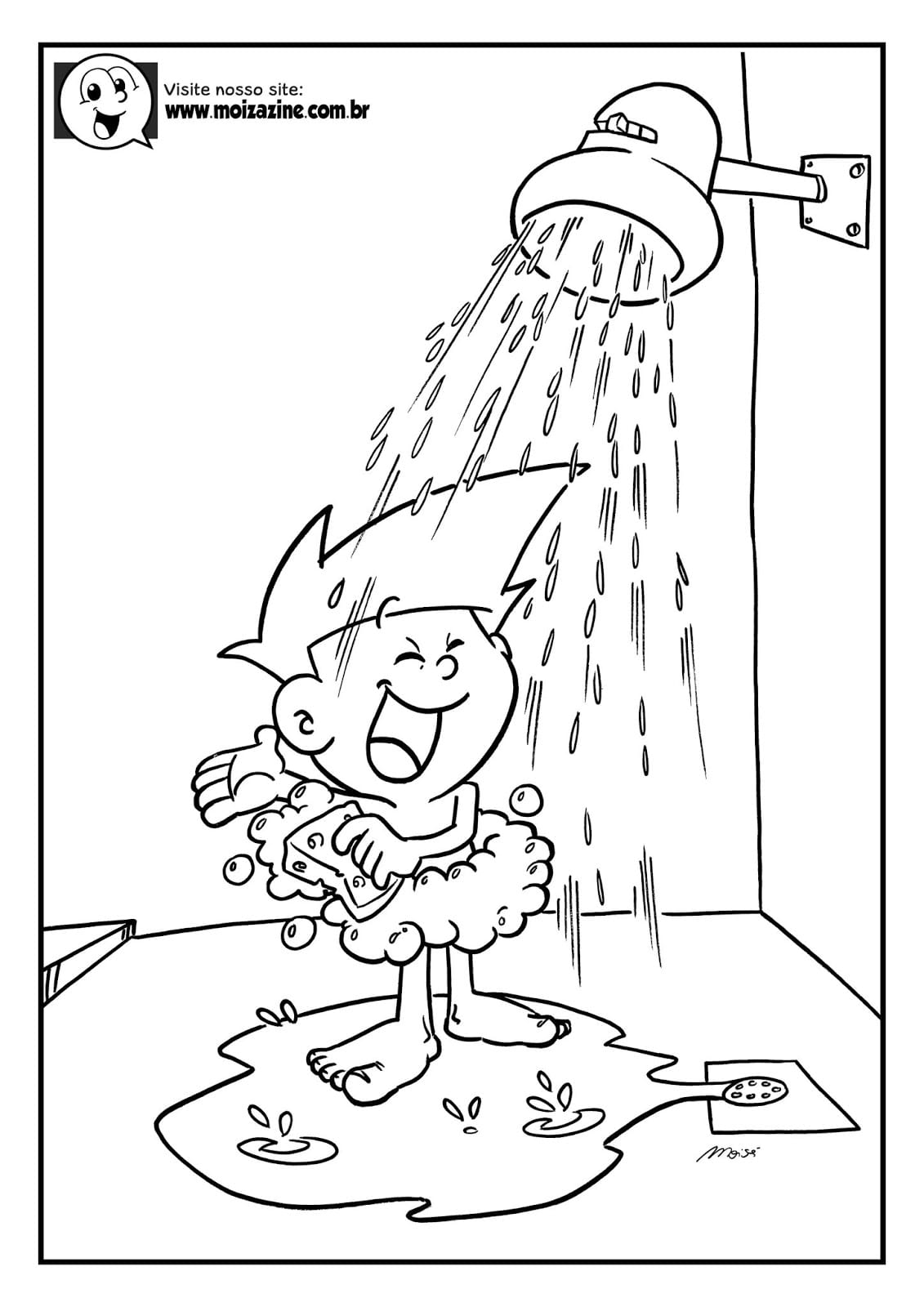 Desenho de Moizazine para Colorir Pdf Imprimivel e Pintar