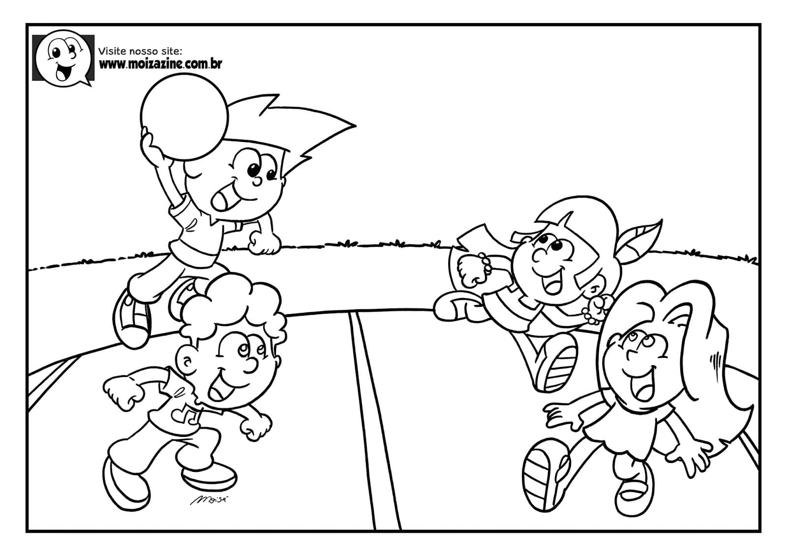 Desenho de Moizazine para Imprimir Download e Pintar