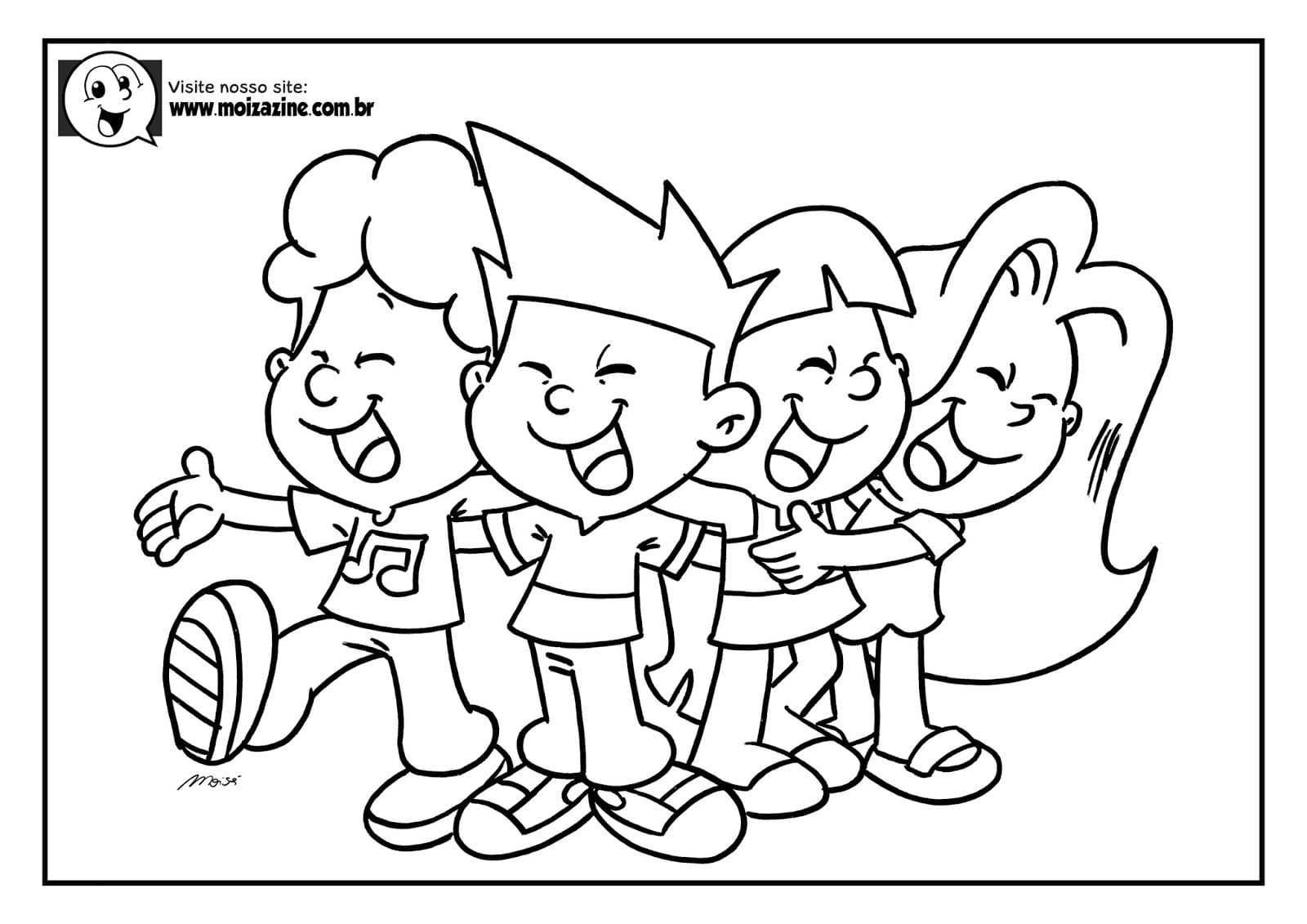 Desenho de Moizazine para Imprimir Imprimivel e Pintar