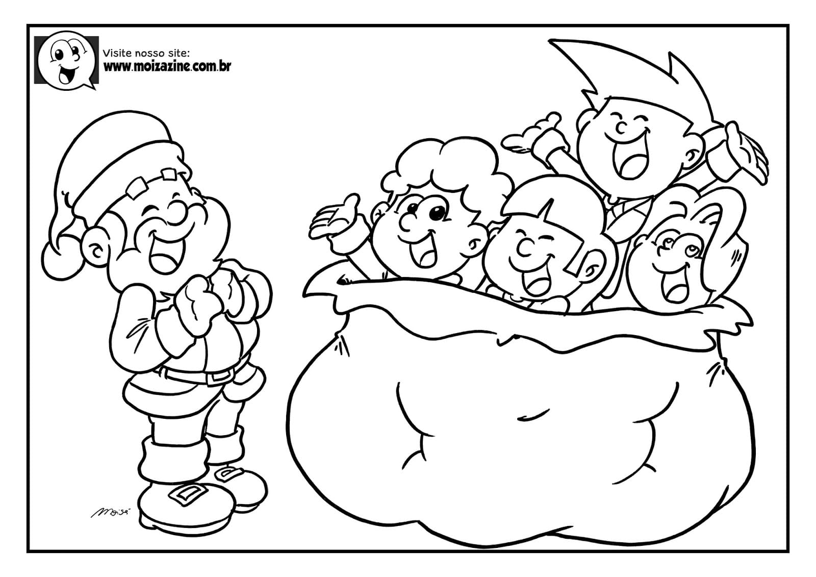 Desenho de Moizazine para Imprimir Imprimivel Pdf e Pintar