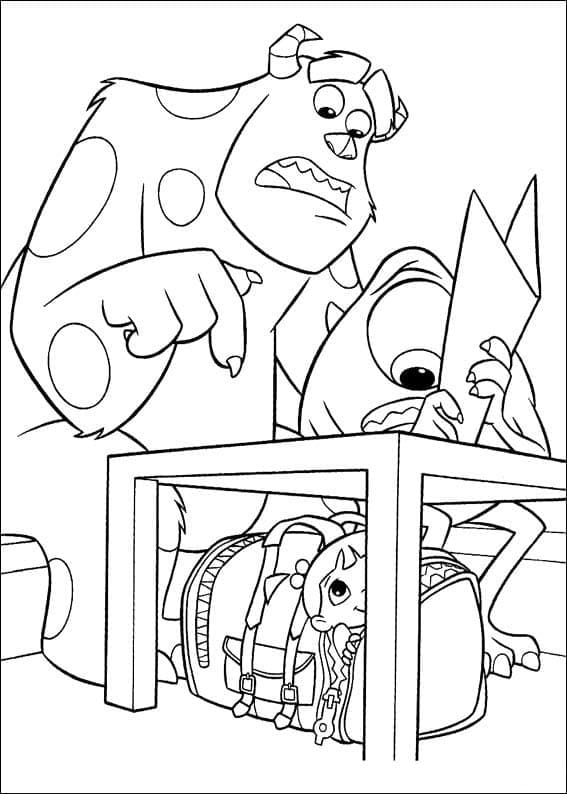 Desenho de Monstros Sã Imagens para Colorir e Pintar