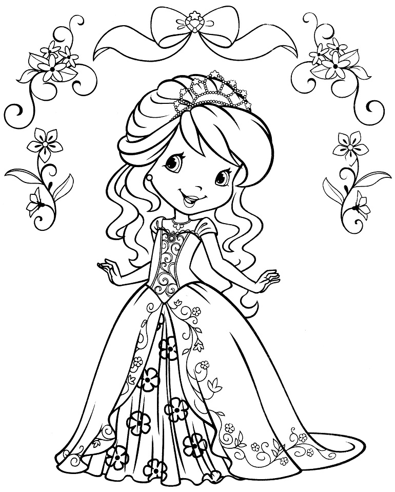 Desenho de Moranguinho Figuras para Colorir e Pintar